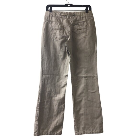 Daughters Of The Liberation Pants Women’s 00 Tan Khaki Linen Utility Wide Leg - Picture 2 of 10